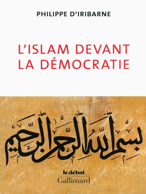 cover image of L'islam devant la démocratie